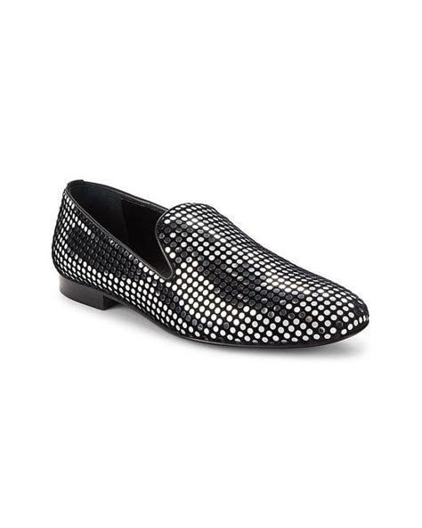 Versace Studded Smoking Slippers In Black For Men Lyst