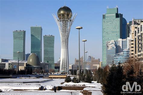 Bayterek Monument From Nurzhol Bulvar Astana Kazakhstan Worldwide