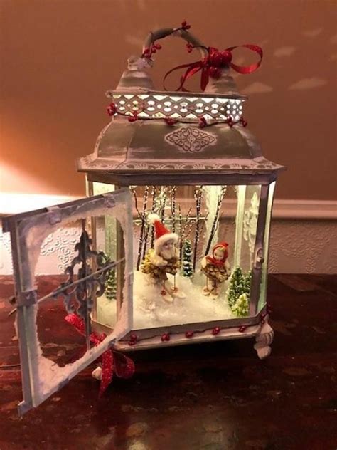 Christmas Lanterns Decorated Ideas Lantern Christmas Decor Holiday