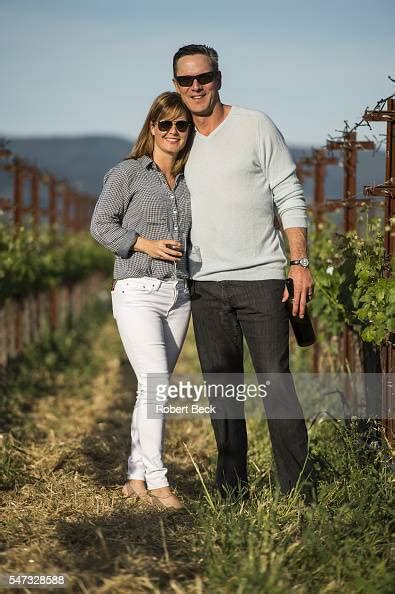 Portrait Of Former Nfl Quarterback Drew Bledsoe And His Wife Maura