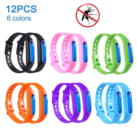 12pcs Ultrasonic Anti Mosquito Waterproof Bracelets Pest Insect Bug