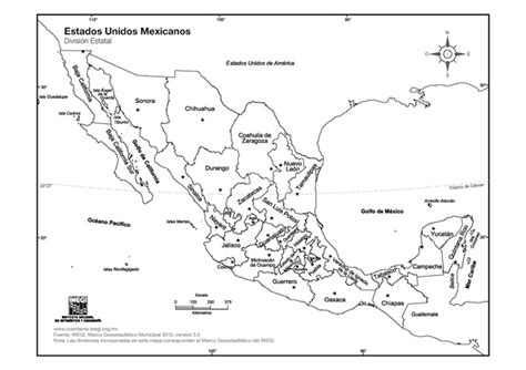 Mapas Del Estado De México Con Municipios Para Colorear Y Descargar