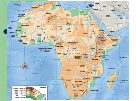 I can i cite the map too? Sub saharan africa physical map labeled