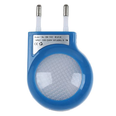 Blue Led Sensor Night Lamp With 07w Low Power Plugnight Lights