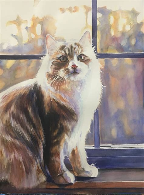 Custom Pet Portrait Watercolor Watercolor Painting Etsy Pet