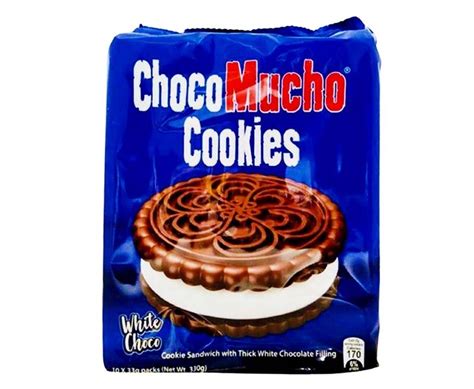 Choco Mucho Cookies White Choco 10 Packs X 33g 330g