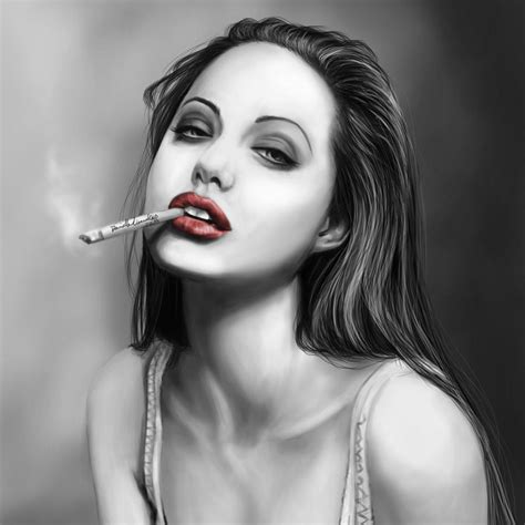 Angelina Jolie Digital Painting By Danirevenga On Deviantart