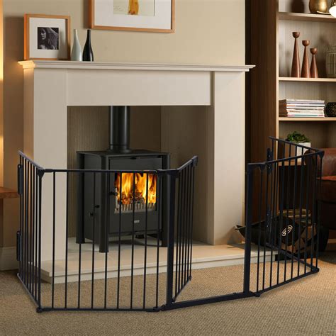 Jaxpety Fireplace Fence Baby Safety Fence Hearth Gate Pet Gate Guard