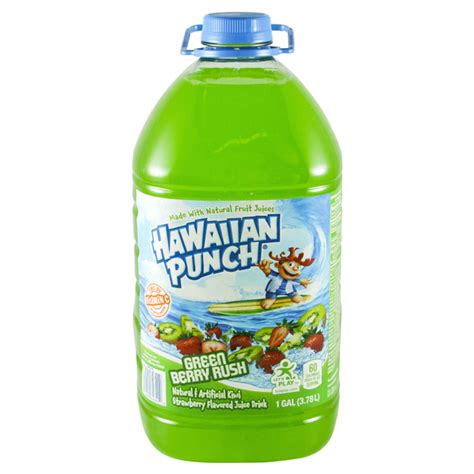 Maybe you would like to learn more about one of these? Hawaiian Punch Green Berry Rush, 128 oz Fruit Punch | Meijer Grocery, Pharmacy, Home & More!
