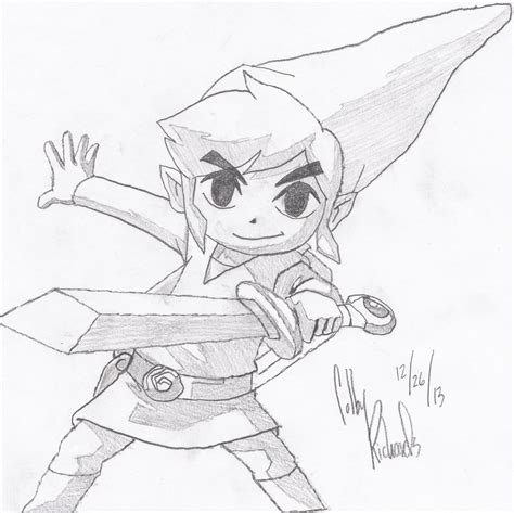 Oc Quick Wind Waker Sketch I Did Today At Work Zelda