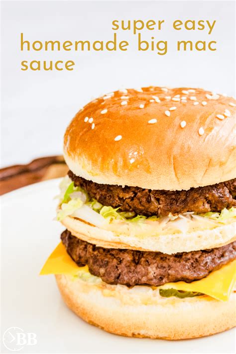 Homemade Big Mac Recipe Plus Super Easy Mac Sauce Busy Budgeter