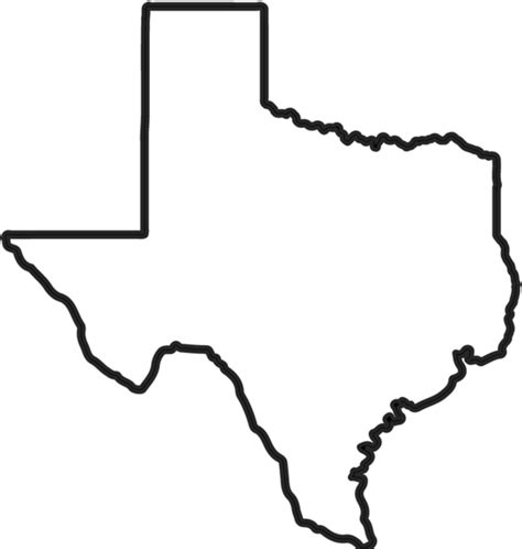 Texas Outline Texas Outline 600x600 Png Clipart Download