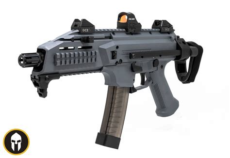 Cz Usa Scorpion Evo 3 S1 Pistol Grey Czpdw Pistol Brace With Holosun