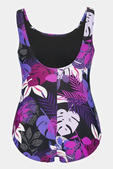 Jungle Print Front Lined Swimsuit Swimsuits Swimwear