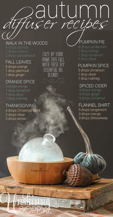 8 Essential Oil Diffuser Blends That Are Perfect For Fall