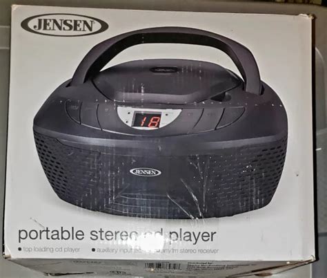 Jensen Cd 475 Portable Cd Player With Amfm Stereo Radio Color Black