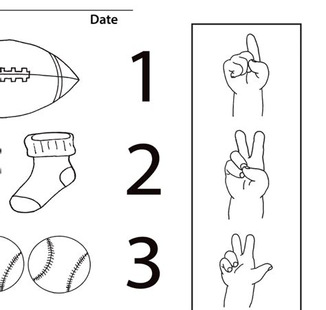 This coloring page was posted on friday, october 23, 2015. Coloring Sheet - Numbers 1-5 - ASL Teaching Resources