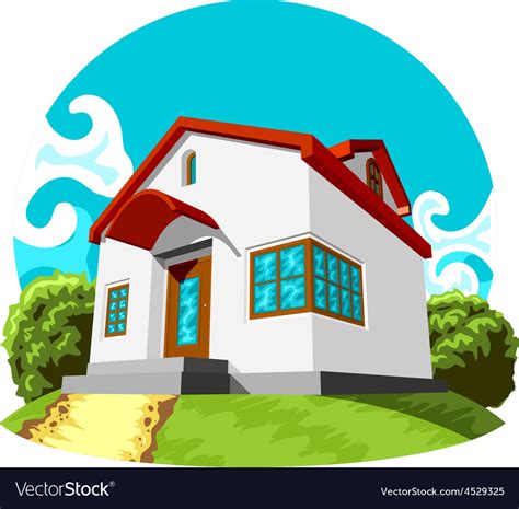 Small House Royalty Free Vector Image Vectorstock