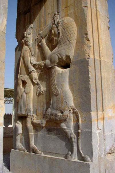 King Fighting A Lion Persepolis Travel Story And Pictures From Iran