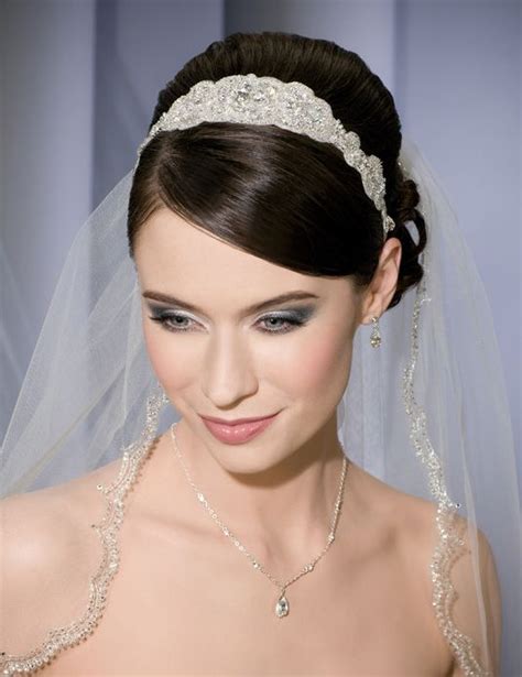 Bel Aire Bridal Bridal Veils And Headpieces Headband Veil Wedding Hairstyles With Veil