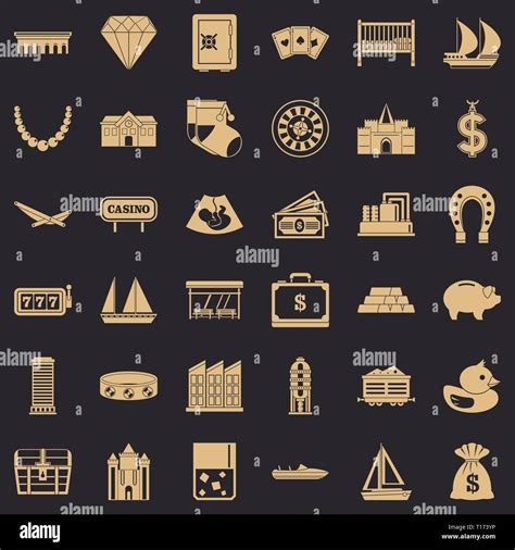 Finance Icons Set Simple Style Stock Vector Image And Art Alamy