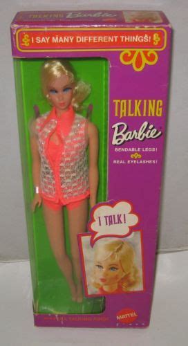 Gorgeous 1969 Mattel Stock 1115 Talking Barbie Nrfb Bendable Legs Lot Bd64 Nostalgic Toys