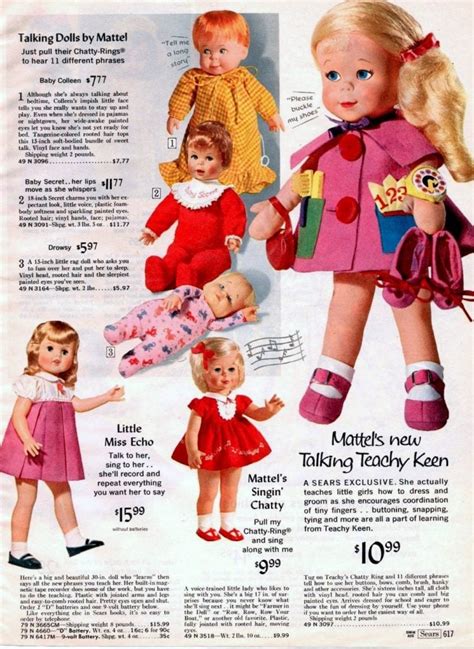 Vintage Talking Dolls From The 60s Just Pull The String And They Say