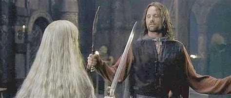 Eowyn Fights Aragorn 2 New Line Cinema Terra Di Mezzo