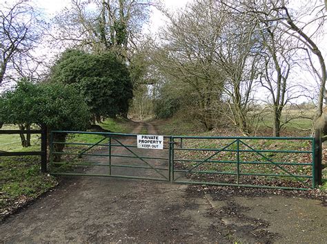 Private Gated Entrance To Part Of The © Adrian S Pye Geograph