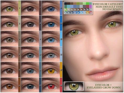 Eye Colors 08 Non Default By Bakalia Created Emily Cc Finds