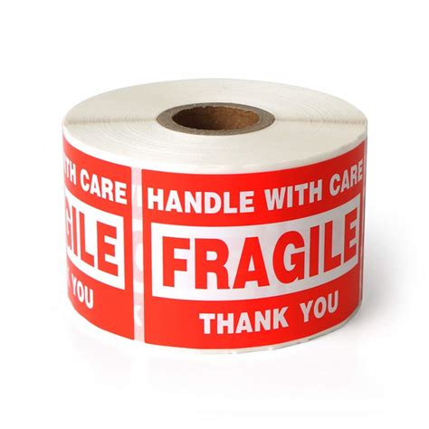 Buy 3 X 5 Fragile Sticker For Shipping Glass Product Warning