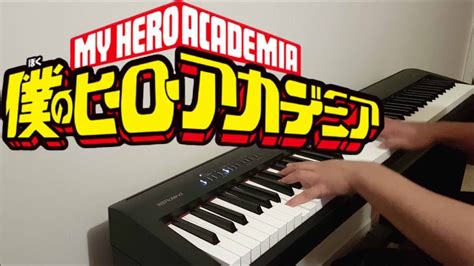 Boku No Hero Academia Opening 1 The Day Piano W Lyrics Youtube
