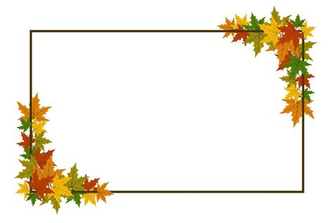 Vector Maple Leaf Autumn Rectangle Frame 21918877 Vector Art At Vecteezy
