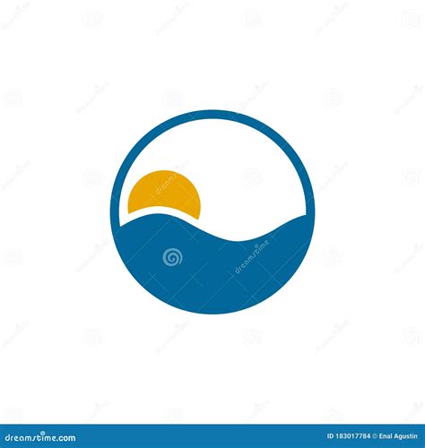 Circle Wave Icon Logo Design Template Stock Vector Illustration Of