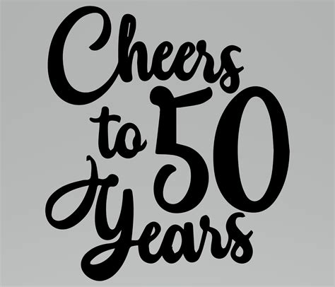 Cheers To 50 Years Svg 50th Birthday Svg Cheers Png Etsy