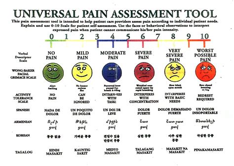 Pain Level Chart Pain Level Pain Level Chart Gall Bladder And