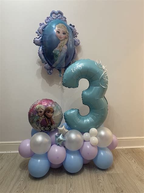 Personalised Frozen Balloon Stack The Little Balloon Company