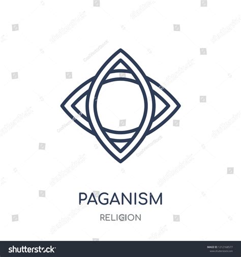 Paganism Icon Paganism Linear Symbol Design Stock Vector Royalty Free