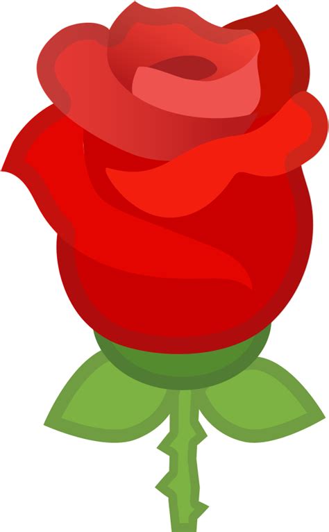 Redrosecartoonclip Artillustrationrose Rosesrose Emoji Rosa