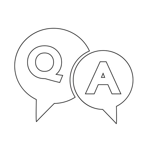 Question And Answer Speech Bubble Icon 639076 Vector Art