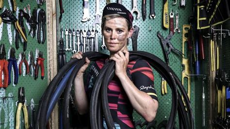 Adelaide Cyclist Tiffany Cromwell Poses For A Portrait Photo In An