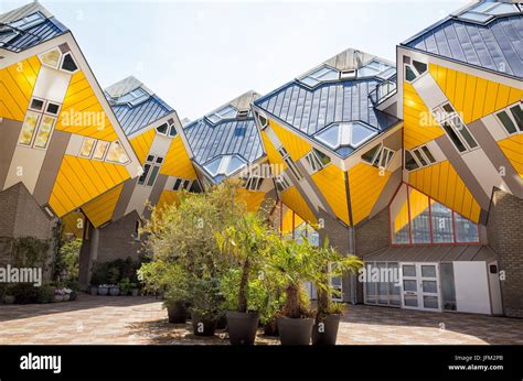 Cube Houses Kubuswoningen In Center Of Rotterdam Netherlands Stock
