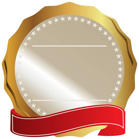 Gold Seal With Ribbon Png Clipart Image Ribbon Png Clip Art Logo My