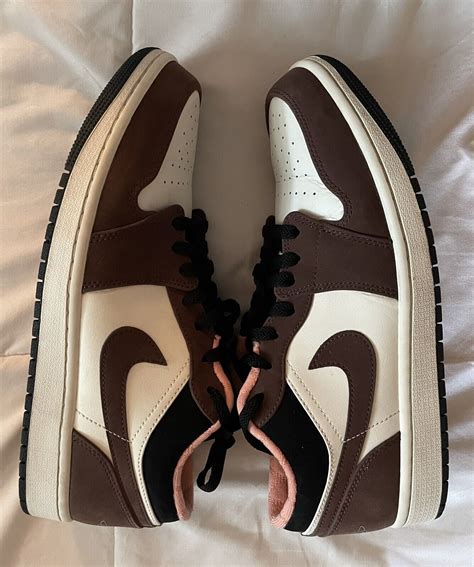 Nike Air Jordan 1 Low Mocha Brown Sneaker Mens Shoes Dc6991 200 Size