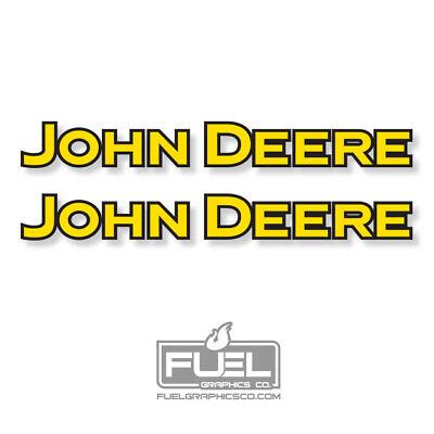 John Deere Premium Vinyl Decal Sticker 2 Pack Farming Equipment