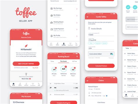 Pause spending on your cash card with one tap if you misplace it. Toffee Insurance/Seller App by Shiva Kumar on Dribbble