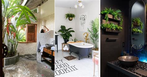 25 Luxurious Tropical Bathroom Design Ideas With Plants