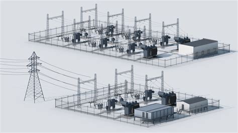 Electrical Substation 3d Turbosquid 1433052