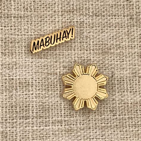 Filipino Pin Jasmine Flower Lapel Pin Enamel Pin Flair Philippines Art