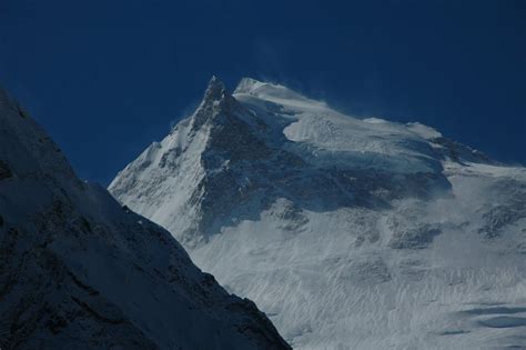 View Of East Pinnacle And Main Summit On Manaslu Photo